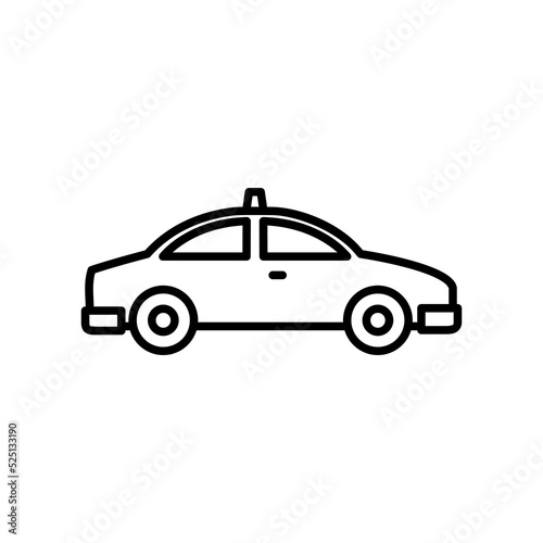 taxi icon vector illustration logo template for many purpose. Isolated on white background.