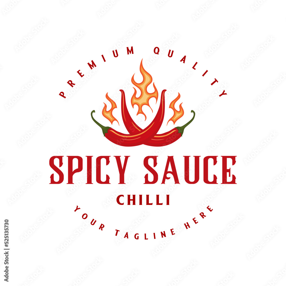 burning red chili logo. chili and fire burning concept, for organic product design, sauce labels and spicy food. burning red chili logo. chili and fire burning concept, for organic product design, sauce labels and spicy food.