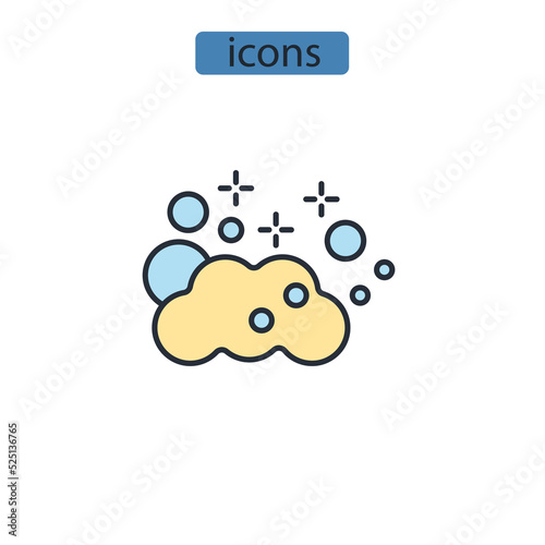 cleanness icons  symbol vector elements for infographic web
