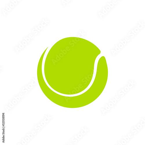 Fototapeta Vector green tennis ball collection Isolated on white background.
