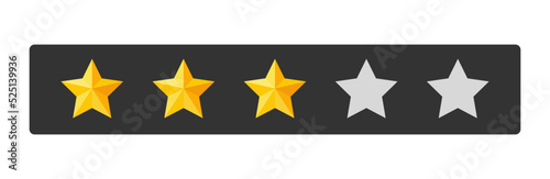 Three stars rating button