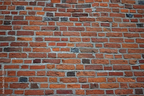 old brick wall with black brick texture