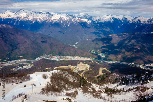 Krasnaya Polyana and Caucasus Mountains