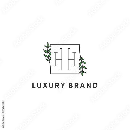 Beauty Monogram HH Logo Design