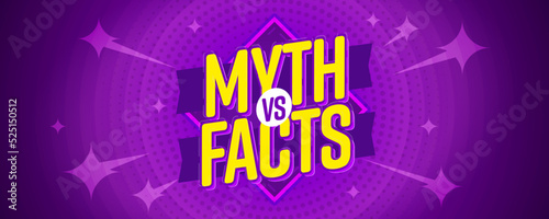 Myth versus facts banner background