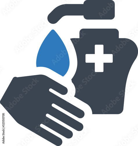 Hand sanitizer icon