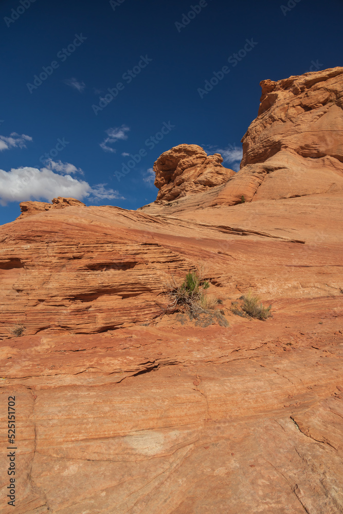 Rock formations viewed from the Beehive trail in Page, Arizona Rock formations viewed from the Beehive trail in Page, Arizona
