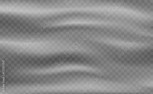 Plastic wrap texture. Stretched polyethylene cover. Transparent wrinkled surface. Vector background EPS10Plastic wrap texture