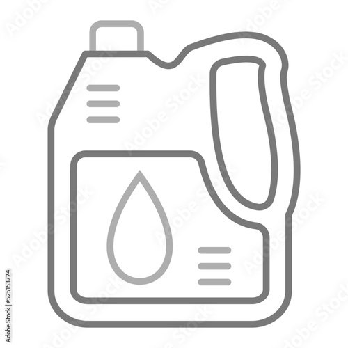 Oil Canister Greyscale Line Icon