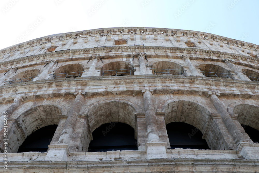 Obraz premium Exterior of the Colosseum, originally known as the Flavian Amphitheater. Rome Italy