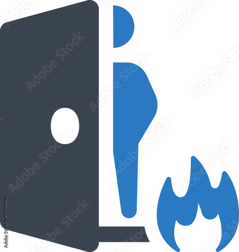 Emergency evacuation icon