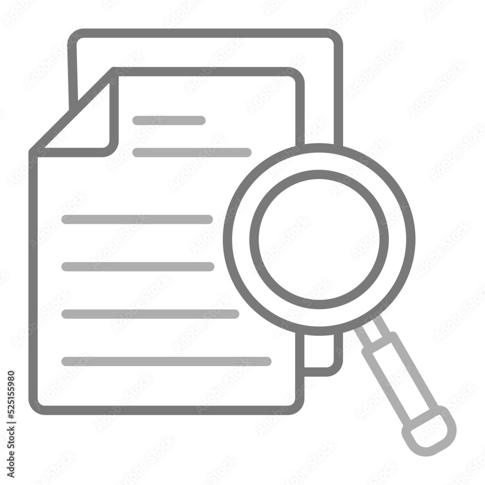 Audit Greyscale Line Icon Audit Greyscale Line Icon