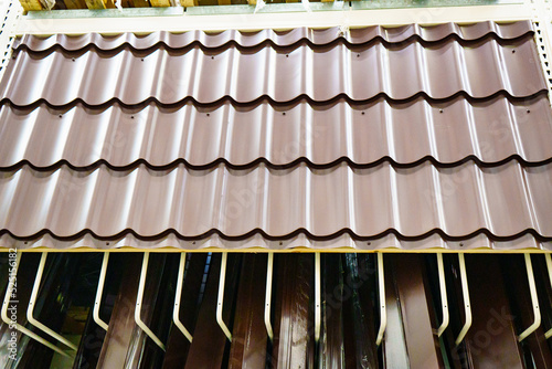 Roof for the house. Metal. materials for the construction of the house