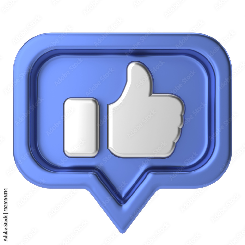 3D like icon. 3D icon. 3D illustration. 3D like icon. 3D icon. 3D illustration.