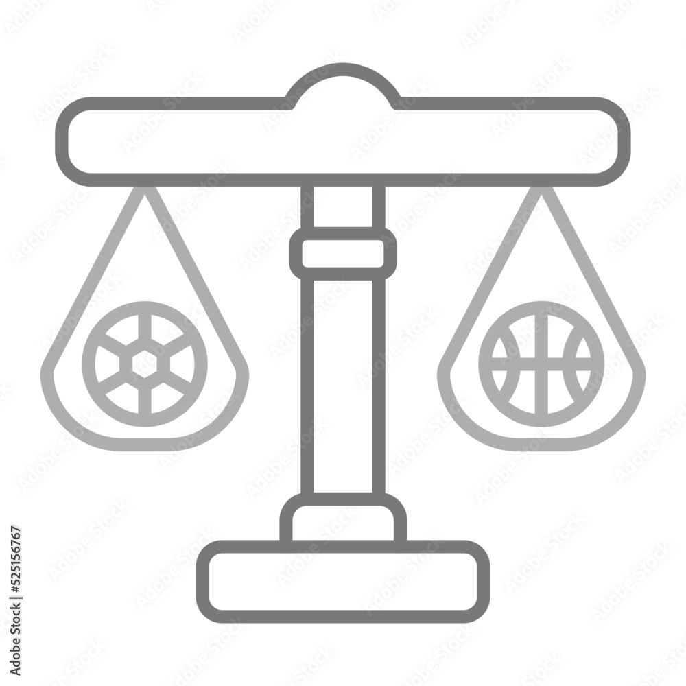 Sports Laws Greyscale Line Icon