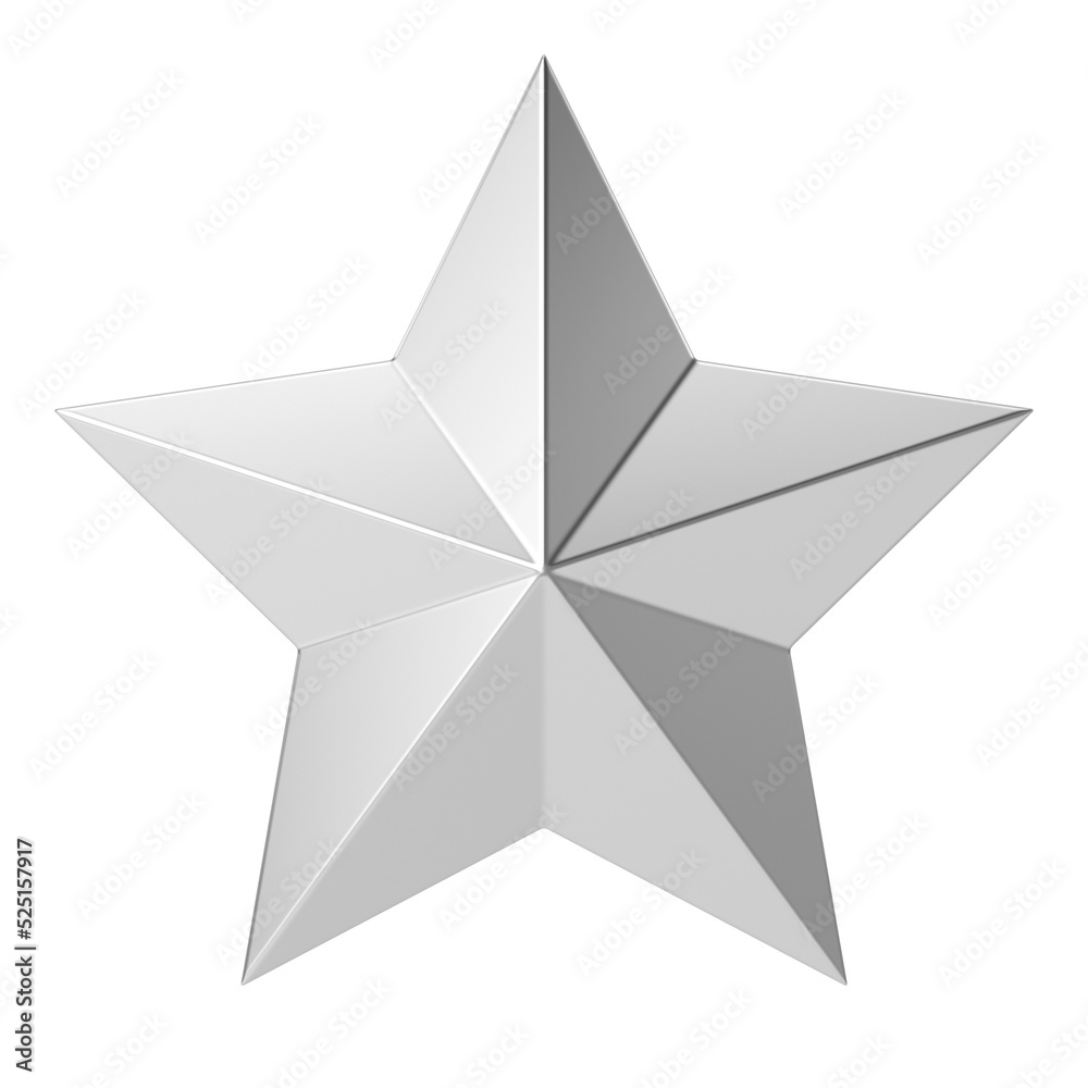 3D star. 3D Christmas element. 3D star. 3D Christmas element.