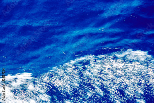 Abstract view to water waves near Sharm el Sheikh from the Red sea