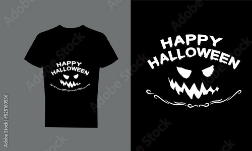 Halloween T-shirt Design Template Graphic  Happy Halloween Text Banner  Happy Halloween Text for t-shirt  Halloween Bundle 
