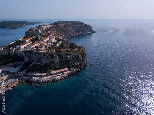 Fototapeta Naklejka Na Ścianę i Meble -  Italy, August 2022: aerial view of the archipelago of the Tremiti islands in Puglia
