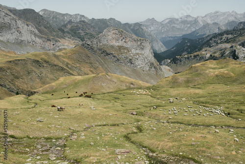 View over the Pyrenees near Astun, Spain