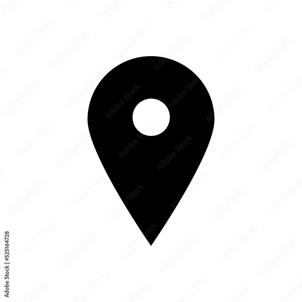 Map pointer icon. Map marker. Vector isolated on white background. Map pointer icon. Map marker. Vector isolated on white background.