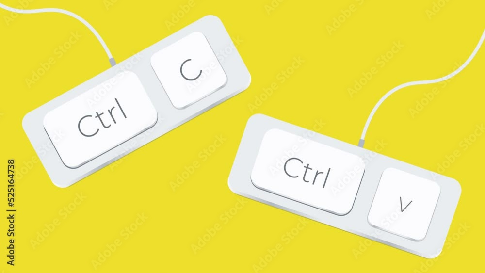 Ctrl C and Ctrl V Keyboard Button, Copy Paste Shortcuts Icon, Sign, Symbol