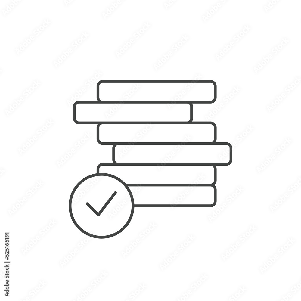 Bank Check icons symbol vector elements for infographic web Bank Check icons symbol vector elements for infographic web