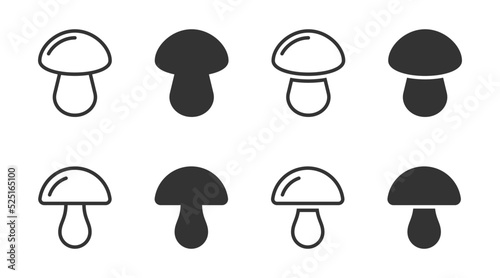 Mushroom Icons. Champignon icon. Vector illustration