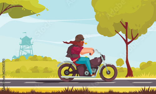 Motorcycle Biker Poster