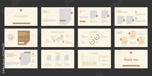 cosmetics presentation layout 