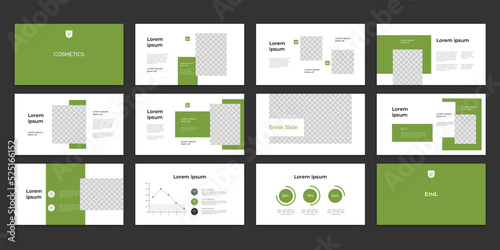 cosmetics presentation layout 