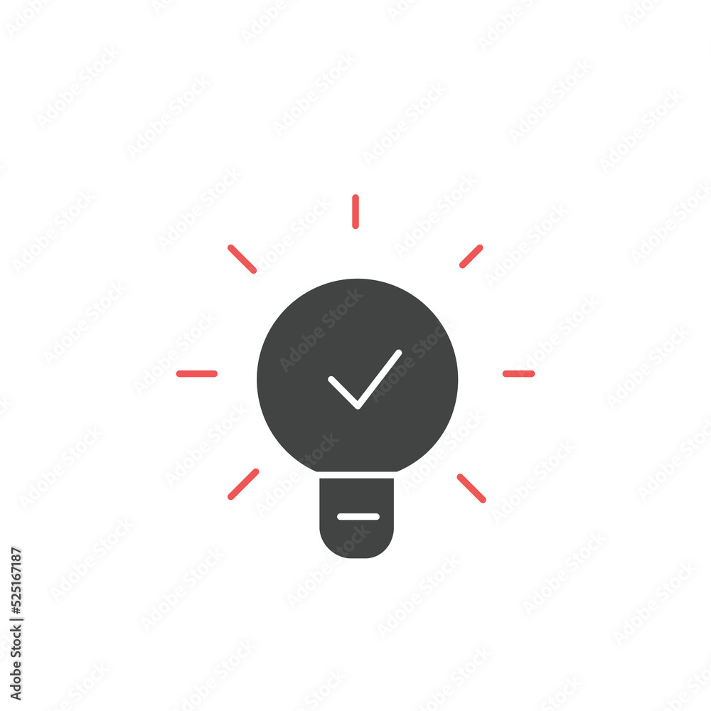 Bulb light icons symbol vector elements for infographic web Bulb light icons symbol vector elements for infographic web