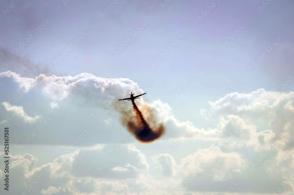 Avião em apresentação