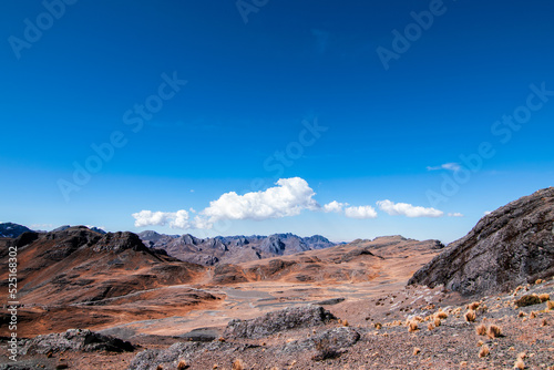 Andes mountains in Cochabamba Bolivia