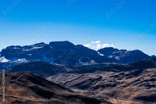Andes mountains in Cochabamba Bolivia