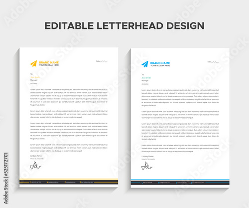 Letterhead Design Template