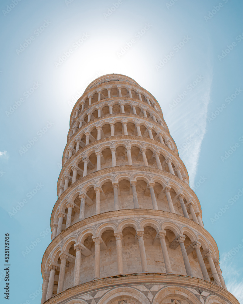 The Leaning tower of Pisa in Italy