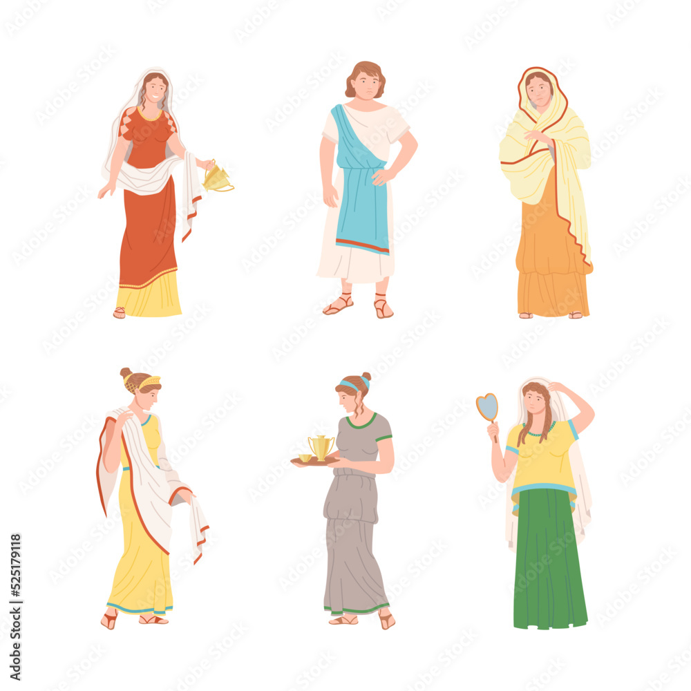 Roman People Characters as Cultural Ethnicity from Classical Antiquity