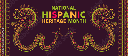 National Hispanic Heritage Month celebrated from 15 September to 15 October USA.