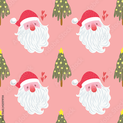 cute chrismas seamless pattern for wrapping paper