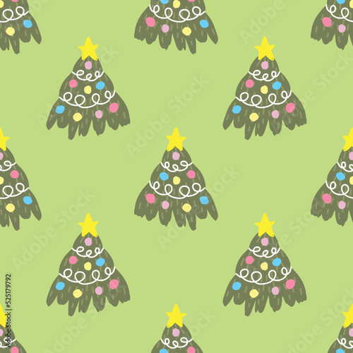 cute chrismas seamless pattern for wrapping paper