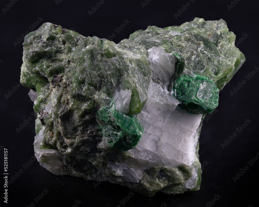 Diopside and Quartz Diopside and Quartz