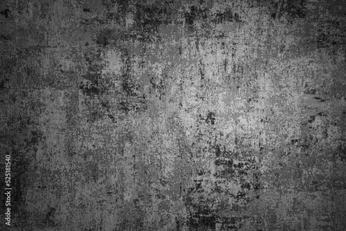 Designed dark stucco background. Plastered wall texture. Black and white tewxture.
