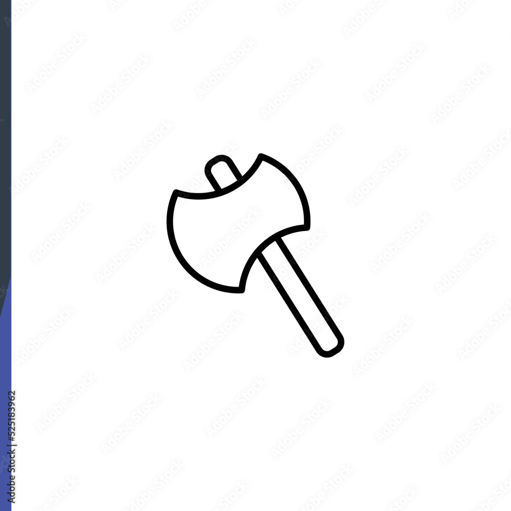Axe, Halloween holiday, web icons, thin line vector icons Axe, Halloween holiday, web icons, thin line vector icons