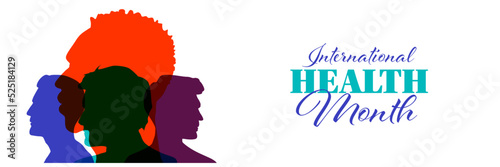 Men's Health Month in June. Poster, card, banner, background design.	