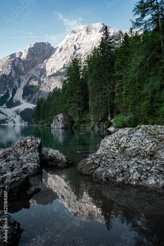 Lago di Braies. High quality photo