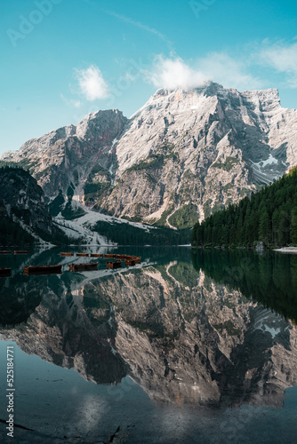 Lago di Braies. High quality photo