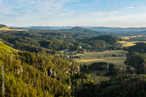 Bohemian Switzerland National Park in the summer, Czech Republic 