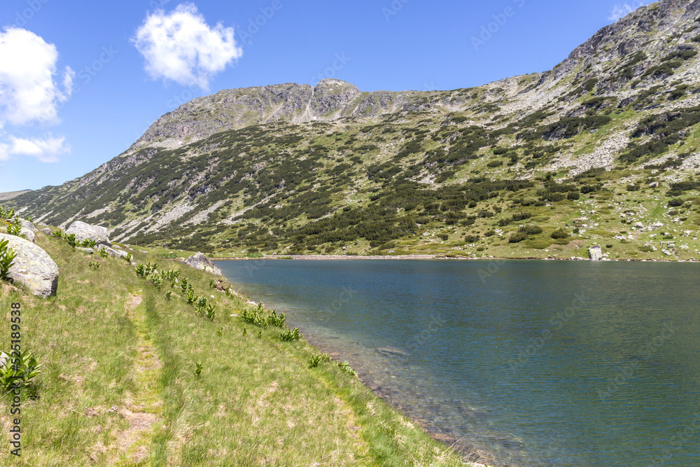 Landscape of Rila mountain near The Fish Lakes (Ribni Ezera), Bulgaria