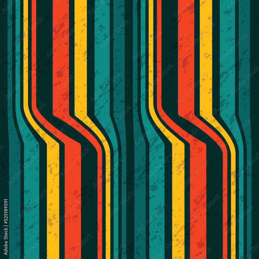 Retro wallpaper with vertical lines Stock Vector | Adobe Stock